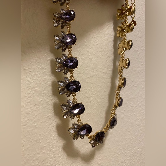 Charter Club Gold Tone Purple Necklace - Picture 4 of 4